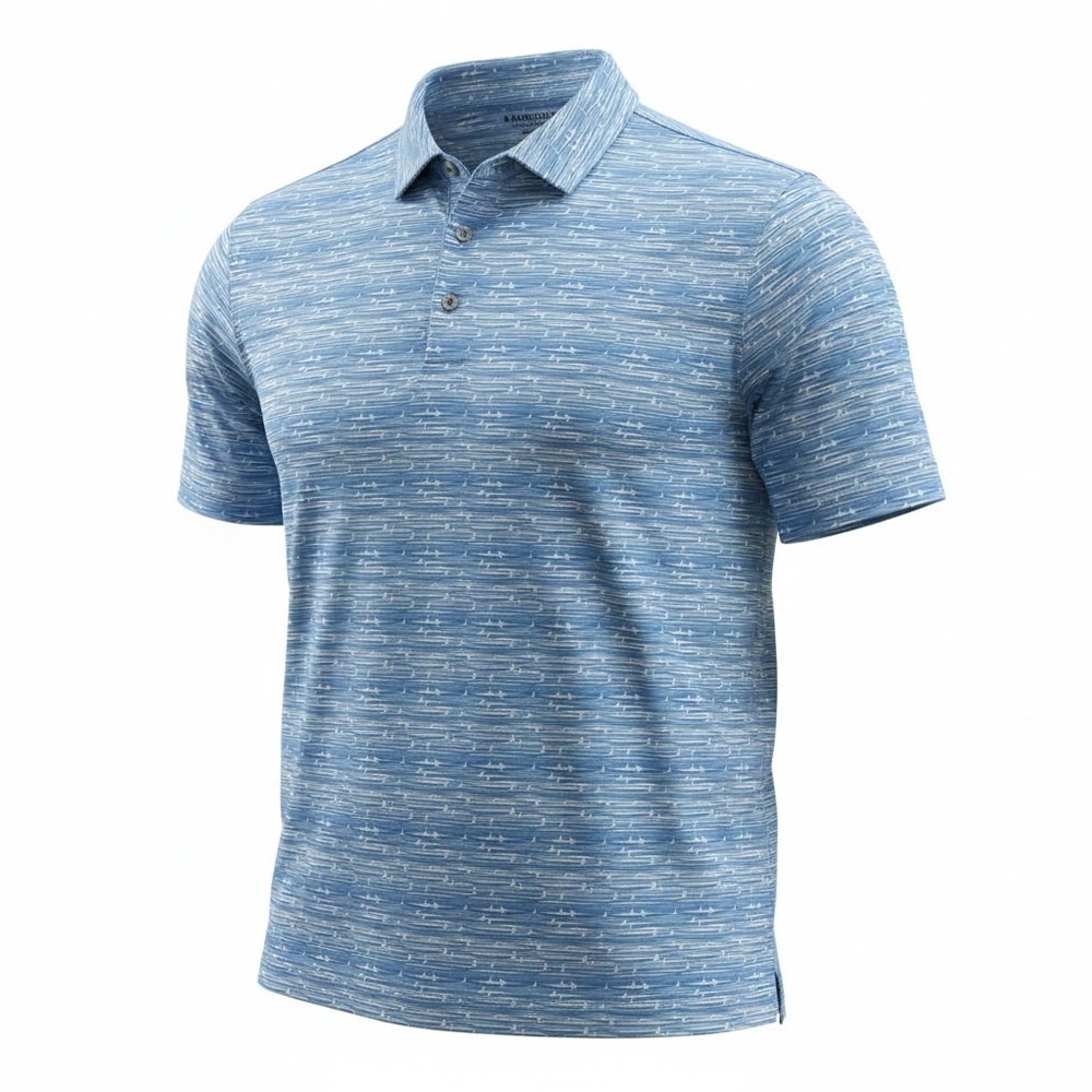 Bermuda Sands Polo Shirt Mens Size XL‎ Blue Sailboats Golf